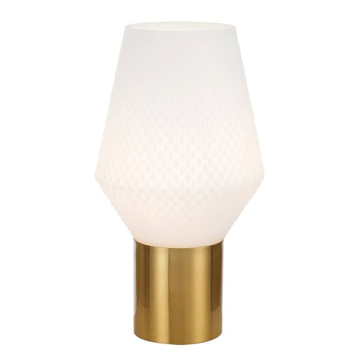 Telbix Opal Matt/Antique Gold Rene Table Lamp