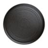 Olympia Flat Round Plate Cavolo Textured Black 270mm 4 Pack