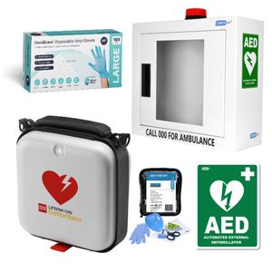 LIFEPAK CR2 Fully-Automatic Defib - Alarmed Cabinet Bundle