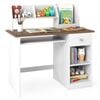 Costway Kids Study Desk Activity Table W/storage Shelf Natural