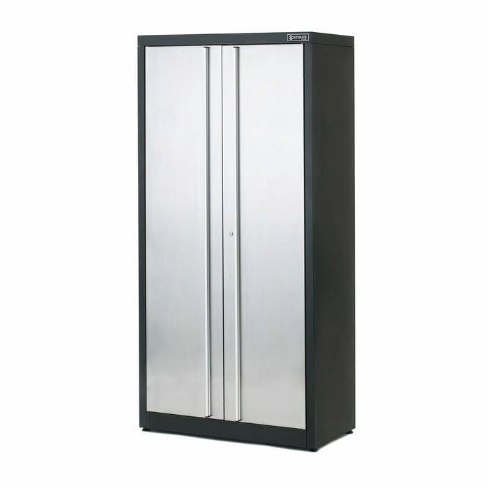 Ultimate Storage Matte Black Tall Storage Cabinet Bunnings Australia