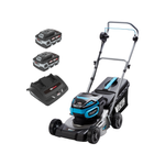 VICTA Powercut 36V 2 x 18V Brushless Steel Deck 16" Lawn Mower Kit With 2 x 5.0AH Batteries 2691856