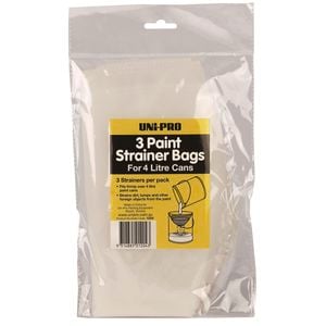 UNi-PRO 4L Paint Strainer Bag - 3 Pack
