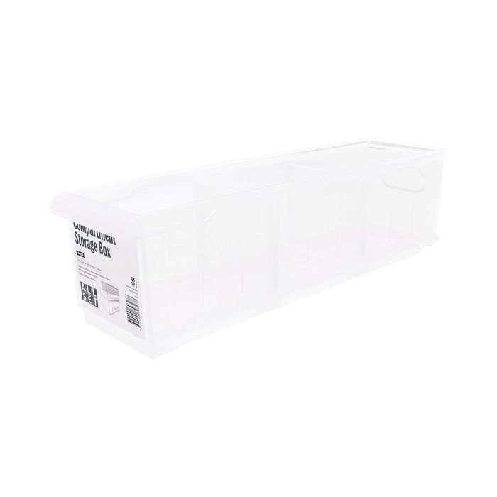 All Set Clear Small Compartment Box With Two Dividers