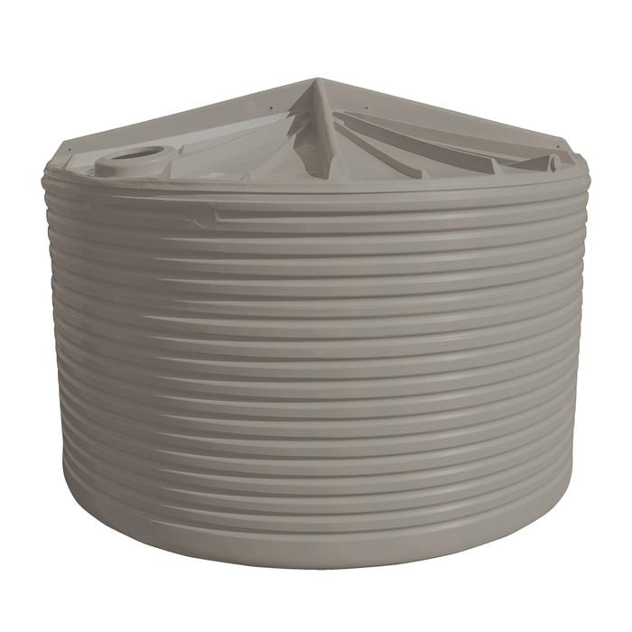 Clark Tanks 31800L Round Poly Water Tank - Gull Grey
