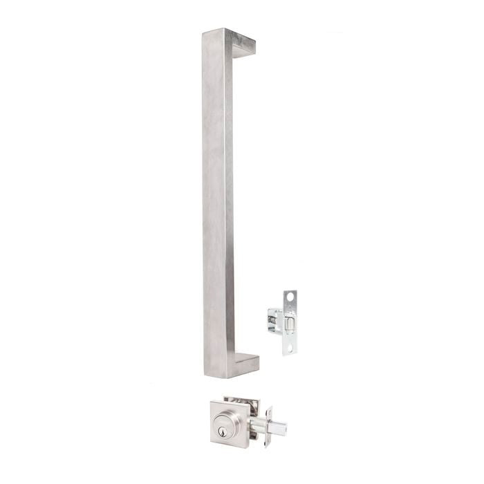 Gainsborough 450mm G4 Series Oblong Stainless Steel Keyed Pull Handle Entrance Set