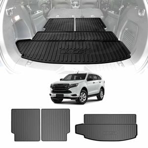 3-Pcs Boot Liner for Isuzu MU-X MUX 2022-Onwards Heavy Duty Cargo Trunk Mat Luggage Tray