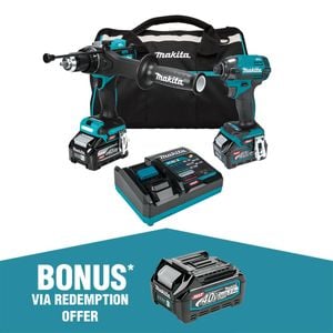 Makita XGT 40V Hammer Drill & Impact Driver Kit