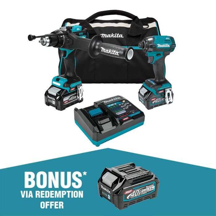Makita XGT 40V Hammer Drill & Impact Driver Kit