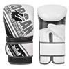 Morgan Aventus Leather Curved Bag Mitts [white/black X-large]