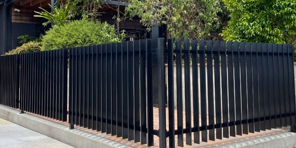 ProtectorAl Aluminium Pool & Garden Fencing in black colourway