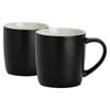 Argon Tableware Matt Coloured Coffee Mugs - 350ml - Pack of 2