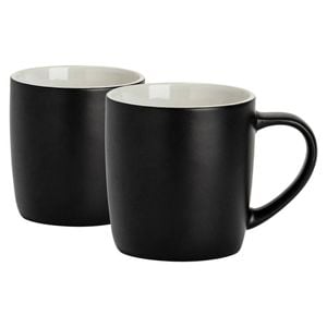 Argon Tableware Matt Coloured Coffee Mugs - 350ml - Pack of 2