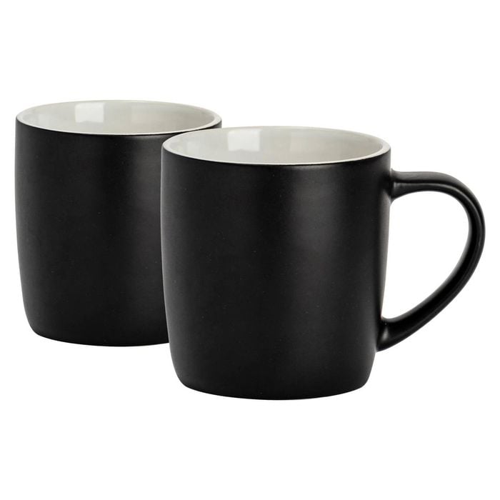 Argon Tableware Matt Coloured Coffee Mugs - 350ml - Pack of 2