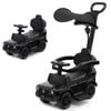 Costway Kids Licensed Mercedes Benz Ride On Push Car Sliding Stroller Black