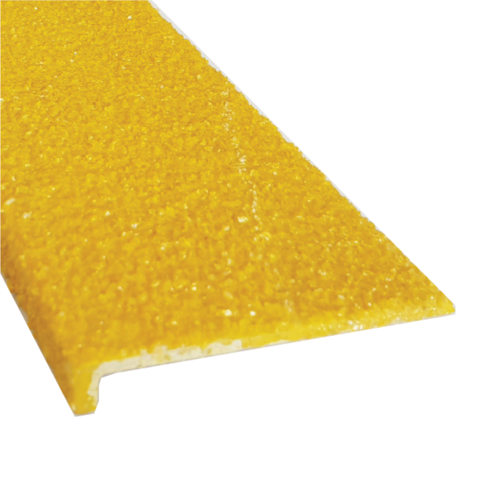 Duratac 900mm Fibreglass Stair Nosing with Yellow Carborundum Coating - 5 Pack