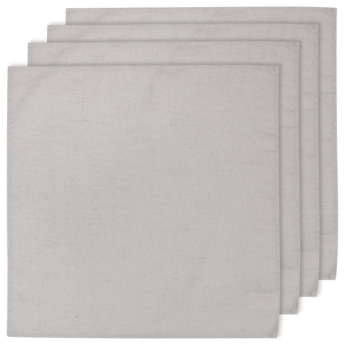 4pc Ladelle Seno Polyester/Linen Napkin/Serviette Flax Tableware 45x45cm