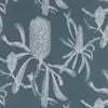 Porter's Paints 61.5cm x 10m Roll Smokey Blue Banksia Wallpaper - 61.5cm x 10m