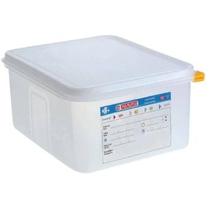 Araven Gastronorm Containers Polypropylene 1/2 Size With Lids 150mm 4 Pack Commercial Kitchen Storage