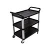 SOGA 3 Tier Food 83.5x43x95cm Trolley -Black