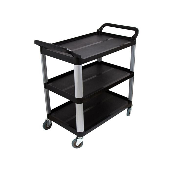 SOGA 3 Tier Food 83.5x43x95cm Trolley -Black