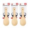 3PK Culinary Kitchen Bamboo Rice Paddle Serving Spoon W/ Hanging Hole 20cm