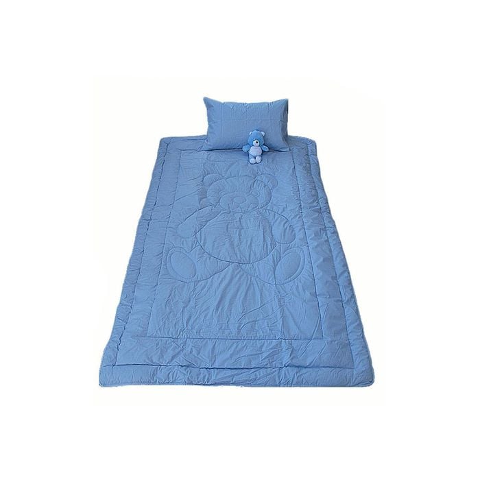 Phase 2 My Teddy's Quilt / Comforter Set with Toy Blue Single