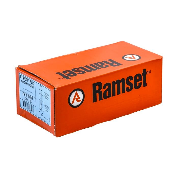 Ramset 10 x 100mm Galvanised DynaBolt Plus Hex Nut Bolt - 25 Pack