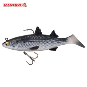 Atomic Real Baitz Soft Plastic Rigged Fishing Lure Yellow Eye Mullet 130mm