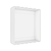 Lugna 1024 x 900 x 280mm White Cabinet Shell