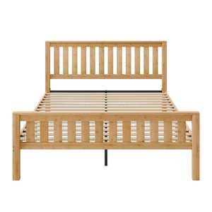 Zinus Queen Wooden Bed Frame with Slatted Base and Footboard