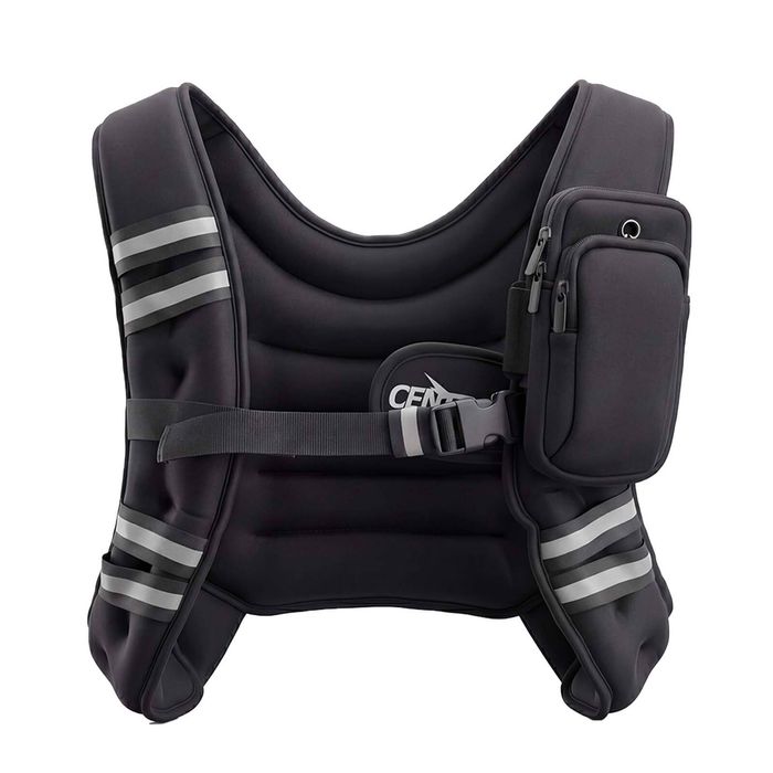 Centra Weight Vest 5.5kg Adjustable Fitness Vest for Running Walking Black