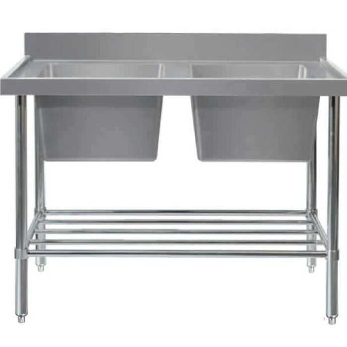 DOUBLE SINK BENCH W1500 X D700 X H900 SS2715C