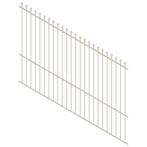 ProtectorAl 1201-2400W x 1800H Surfmist Spear Top Pool Fence Panel Raked 16-30º