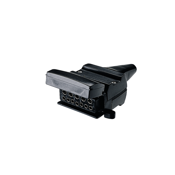 Narva 12 Pin Flat Plastic Socket