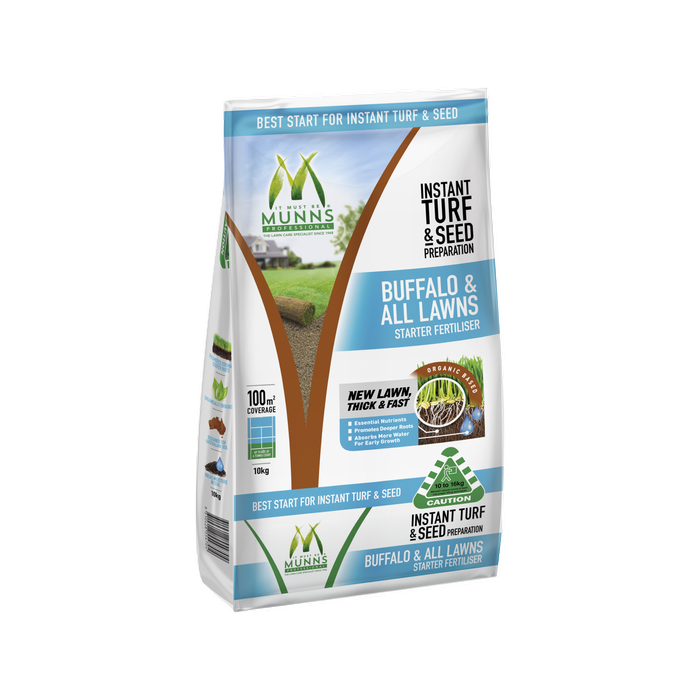Munns Professional 10kg Instant Turf And Seed Starter Fertiliser