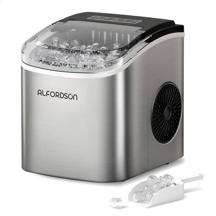 ALFORDSON Countertop Ice Maker Machine Silver