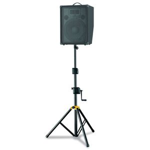 Hercules Foldable Winch Up Floor Stand/Holder for Stage PA Speaker w/Adaptor BLK