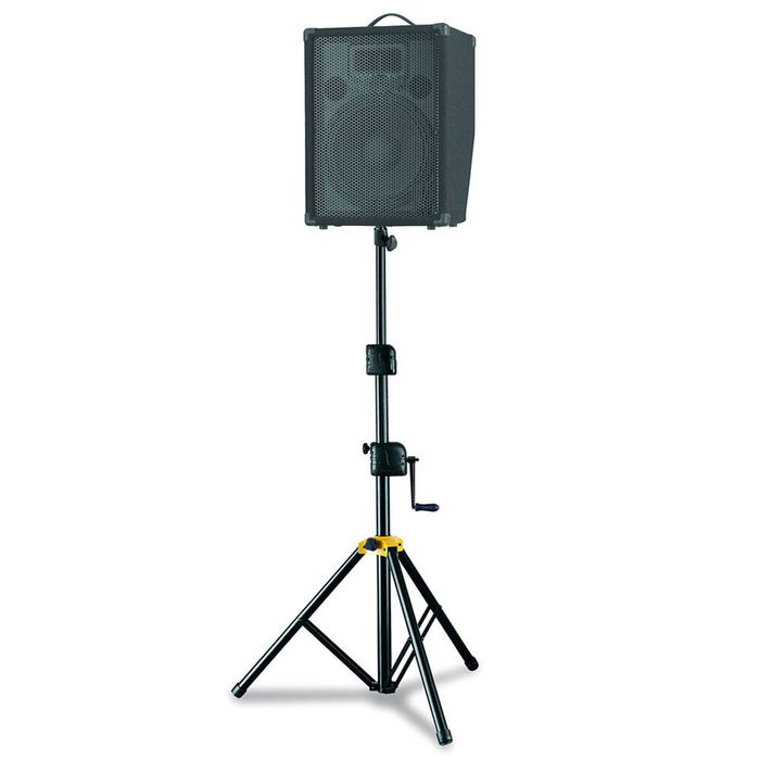 Hercules Foldable Winch Up Floor Stand/Holder for Stage PA Speaker w/Adaptor BLK