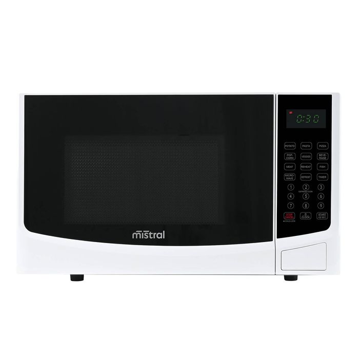 Mistral 23L White Digital Microwave