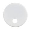 Round Matte White Toilet Seat Hinges 