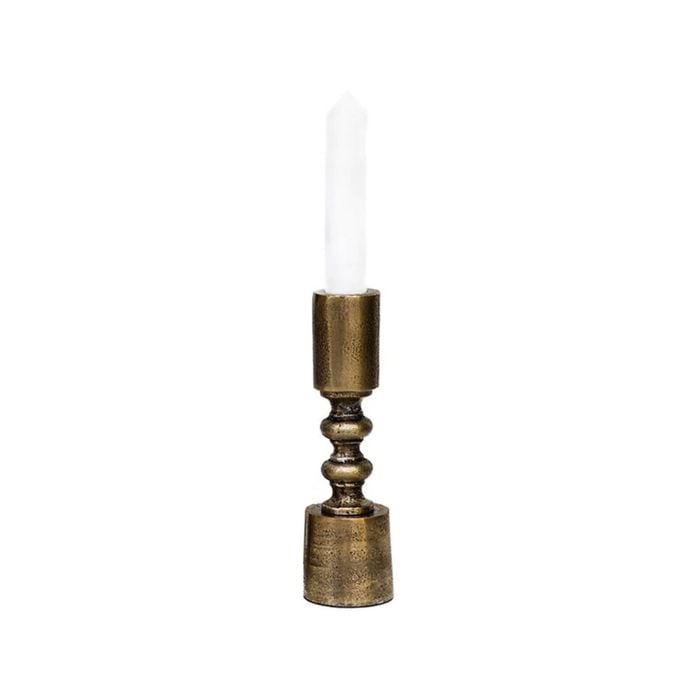 Ssh Collection Ripple 16. 5cm Single Candle Stand - Brass