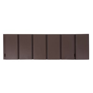 Syneco 40 x 178 x 600mm Dark Brown Garden Edging - 4 Pack