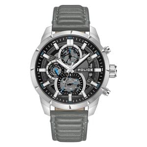 Police Neist Grey Dial Leather Band Men's Watch (pewjf0021802)
