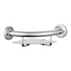 evekare Corner Shelf With Stainless Steel Grab Rail