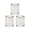3pk Lvd 5x7 Inch Bee Ceramic Table/wall Decor Picture/photo Frame 23x18x1cm