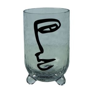 Maine & Crawford Del Sol 42cm Hand Blown Glass Picasso Vase Home Decor Clear