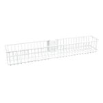 Flexi Storage Home Solutions Small White Double Slot Wire Basket