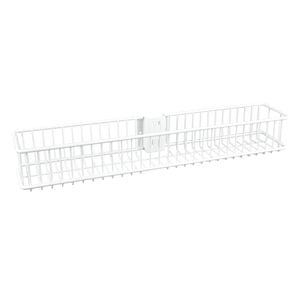 Flexi Storage Home Solutions 435 x 70 x 79mm White Double Slot Small Wire Basket