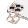 Camera Lens Protector Cover Bling Rhinestone Diamond - For Apple iPhone 15 Pro / 15 Pro max (Rose gold)